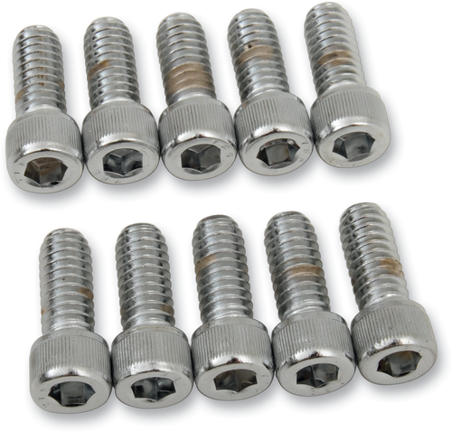 DRAG SPECIALTIES - DS-190534 - Bolts - Socket-Head - Knurled - 1/4-20 x 5/8"