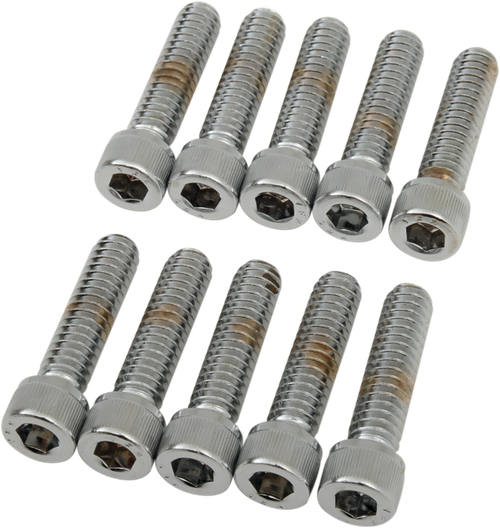 DRAG SPECIALTIES - DS-190537 - Bolts - Socket-Head - Knurled - 1/4-20 x 1"