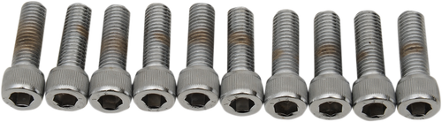 DRAG SPECIALTIES - DS-190560S - Bolts - Socket-Head/Replacement - Smooth/Fine Thread - 1/4"-28 x 3/4" - 10 Pack
