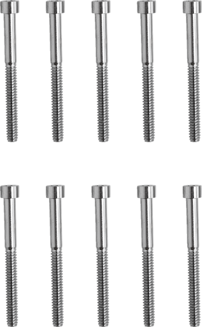 DRAG SPECIALTIES - DS-190594S - Bolts - Socket-Head - Replacement - Smooth/Coarse Thread - #10-24 x 2" - 10 Pack