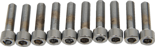 DRAG SPECIALTIES - DS-190598S - Bolts - Socket-Head - Replacement - Smooth/Fine Thread - #10-32 x 7/8" - 10 Pack