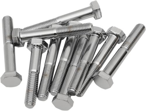 DRAG SPECIALTIES - DS-190642 - Bolts - Hex Head/Replacement - Fine Thread - 5/16"-24 x 2" - 10 Pack