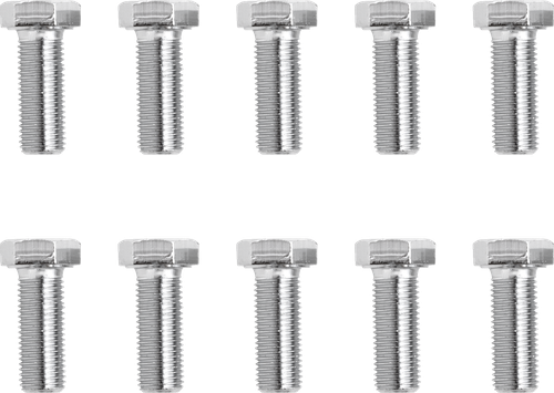 DRAG SPECIALTIES - DS-190645 - Bolts - Hex Head/Replacement - Fine Thread - 3/8"-24 x 1" - 10 Pack