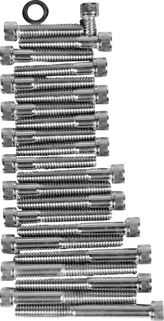 DRAG SPECIALTIES - DS-190798 - Bolt Set - Cam/Primary/Sprocket Cover - Socket-Head/Knurled - '86-'90 Sportster