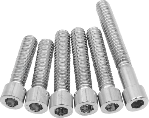 DRAG SPECIALTIES - DS-190867 - Bolt Kit - Cam Cover - Smooth - Chrome - '70-'84 Harley-Davidson