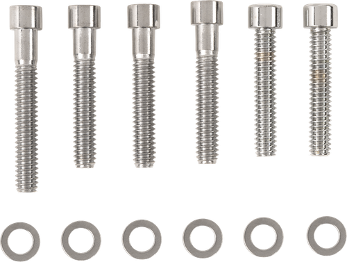 DRAG SPECIALTIES - DS-190868 - Bolt Kit - Cam Cover - Smooth - Chrome - '87-'92 Harley-Davidson
