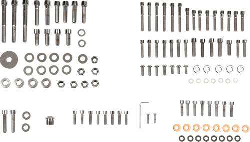 DRAG SPECIALTIES - DS-190870S - Bolt Kit - Complete Motor - Smooth/Socket-Head - '87-'94 FXR/Touring