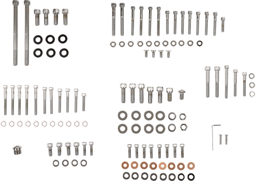 DRAG SPECIALTIES - DS-190874 - Bolt Kit - Complete Motor - Knurled/Socket-Head - '91-'03 Sportster