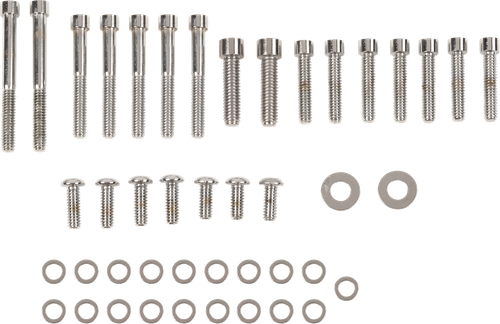 DRAG SPECIALTIES - DS-190879S - Bolt Set - Inner/Outer Primary/Inspection/Derby Cover - Smooth - Softail/Dyna