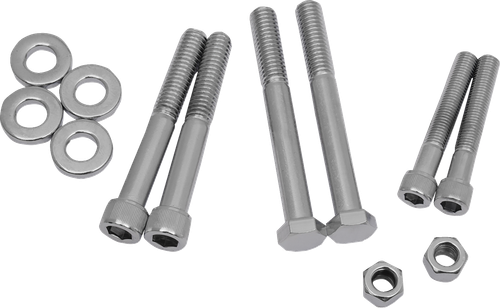 DRAG SPECIALTIES - DS-190880 - Bolt Set - Motor Mount - Knurled - Dyna/Softail