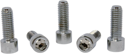 DRAG SPECIALTIES - DS192302 - Bolts - Socket-Head/Replacement - Smooth/Coarse Thread - 7/16"-14 x 1-1/4" - 5 Pack