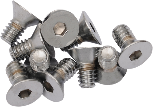 DRAG SPECIALTIES - DS192358 - Bolts - Flat-Head - Chrome - 1/4"-20 x 5/8"