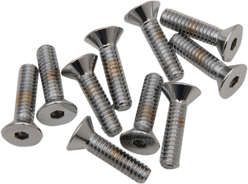 DRAG SPECIALTIES - DS192359 - Bolts - Flat-Head - Chrome - 1/4"-20 x 3/4"