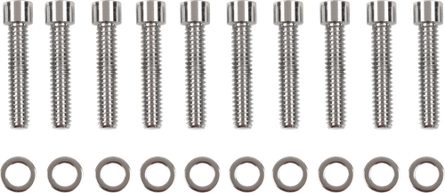 DRAG SPECIALTIES - DS192396 - Bolt Kit - Cam Cover - Smooth - Chrome - '99-'17 Twin Cam