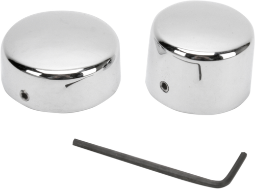 DRAG SPECIALTIES - DS-222884 - Axle Caps - Rear - Pair - '57-'81 Harley-Davidson