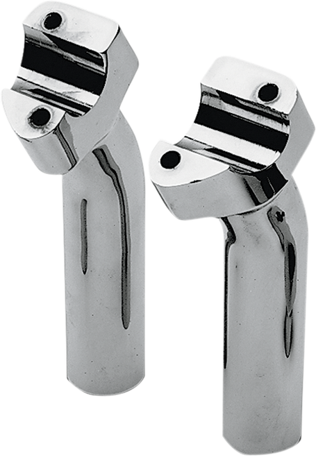 DRAG SPECIALTIES - DS-290112 - Buffalo Billet Aluminum Handlebar Risers - 5-1/2" - Chrome