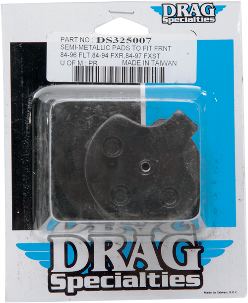DRAG SPECIALTIES - DS-325007 - Organic Brake Pads - Harley-Davidson