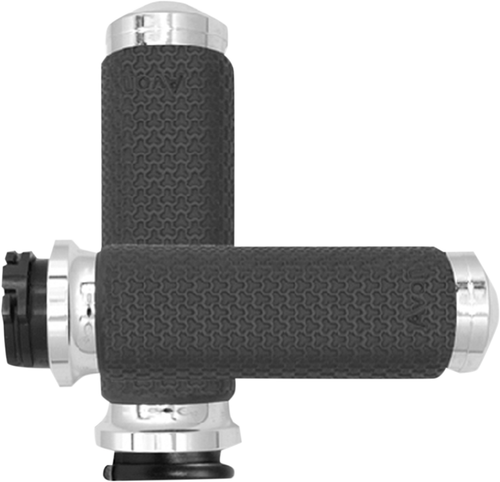 AVON GRIPS - MF-63B-CH - Vibration Dampening Memory Foam Grips - Large - Chrome