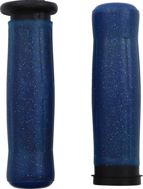 AVON GRIPS - OLD-69-SBLUE-FL - Old School Rubber Grips - Throttle-By-Wire - Sparkling Blue