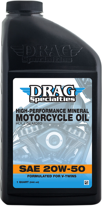 DRAG SPECIALTIES OIL - 3601-0773 - Engine Oil - 20W-50 - 1 US quart