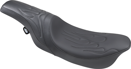 DRAG SPECIALTIES SEATS - 0801-0213 - Predator Seat - Flame Stitched - FLHR/FLHX '97-'07