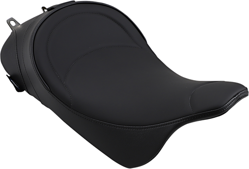 DRAG SPECIALTIES SEATS - 0801-0886 - Solo Seat - Mild Stitched - Driver Backrest - FL '08-'23