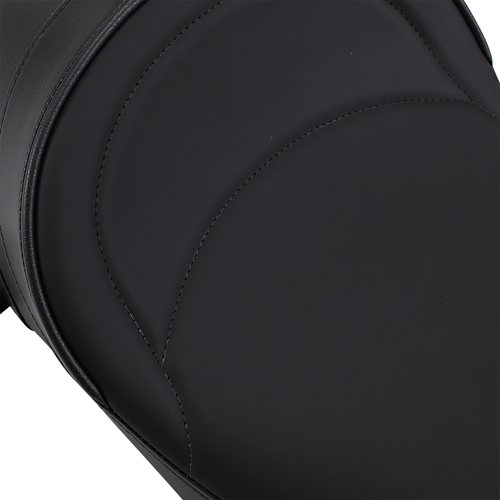 DRAG SPECIALTIES SEATS - 0801-0886 - Solo Seat - Mild Stitched - Driver Backrest - FL '08-'23