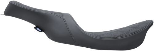DRAG SPECIALTIES SEATS - 0801-1154 - Predator 2-Up Seat - Double Diamond - Black Stitching - FL '99-'07