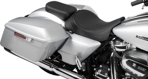 DRAG SPECIALTIES SEATS - 0801-1956 - Rear Solo Seat - Wide - Smooth - FLH/FLT '97-'23