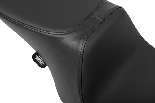 DRAG SPECIALTIES SEATS - 0801-1999 - Predator 2-Up Seat - Solar Leather - Smooth - w/o Backrest - FL '97-'07