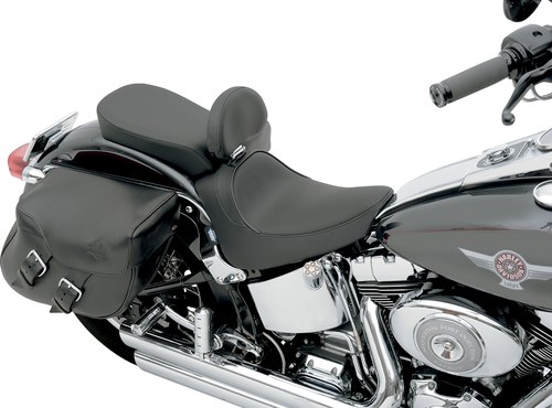 DRAG SPECIALTIES SEATS - 0802-0636 - Rear Solo Seat - Wide - Smooth - FXST/FLST '00-'06