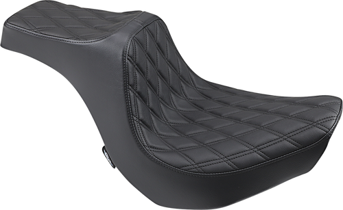 DRAG SPECIALTIES SEATS - 0802-1267 - Predator III Seat - Double Diamond - Black Stitching - FXBR/S '18-'20