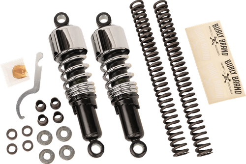 BURLY BRAND - B28-1004 - Suspension Kit - Slammer - Chrome - '80 - '16 FLHT