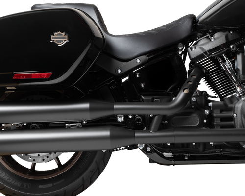 DRAG SPECIALTIES SEATS - 0802-1635 - Predator 2-Up Seat - Vinyl - Double Diamond - Black Stitching - FLSB/FXLRS '18-'24