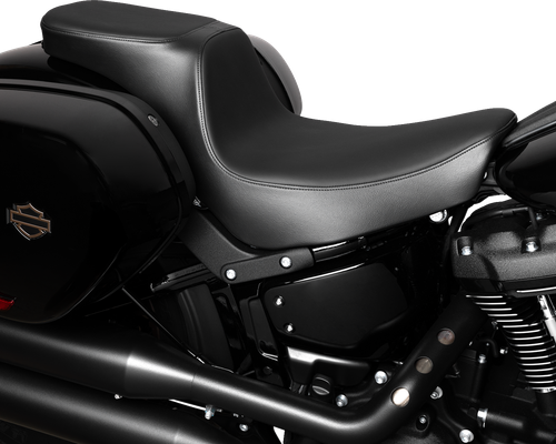 DRAG SPECIALTIES SEATS - 0802-1639 - Predator 2-Up Seat - Solar Leather - Smooth - FLSB/FXLRS '18-'24