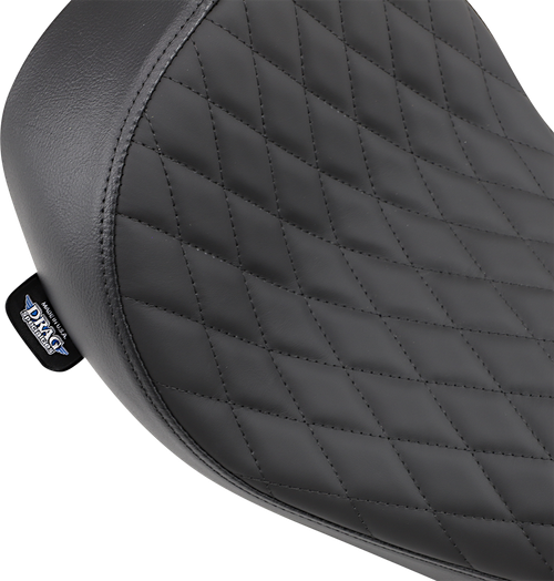 DRAG SPECIALTIES SEATS - 0803-0547 - Low Solo Seat - Diamond Stitch - FXD/FLD '06-'17
