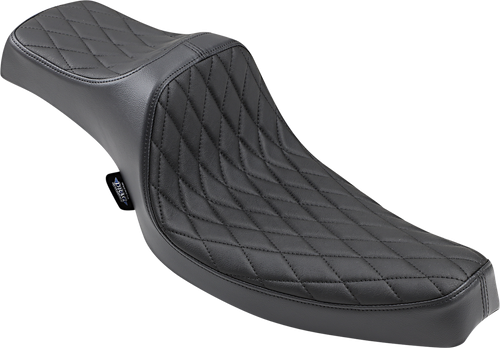 DRAG SPECIALTIES SEATS - 0804-0758 - Predator III Seat - Diamond Stich w/ Black Thread - XL '57-'78