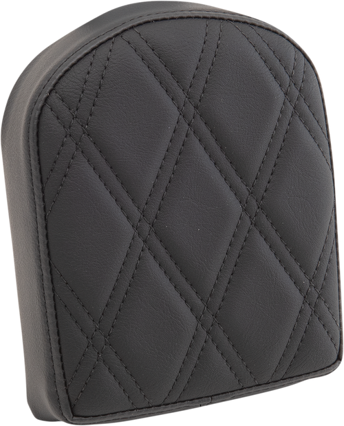 DRAG SPECIALTIES SEATS - 0822-0443 - Sissy Bar Pad - Double Diamond - Black - Short