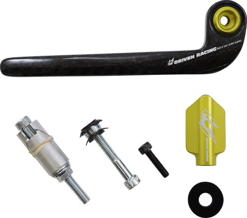 DRIVEN RACING - DCTDLG-2-GD - Trackday Lever Guard - Carbon Fiber - Clutch - Gold