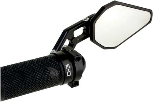 DRIVEN RACING - DXM-BK - Mirror - D-Axis - Side View - Hexagon - Black - Each