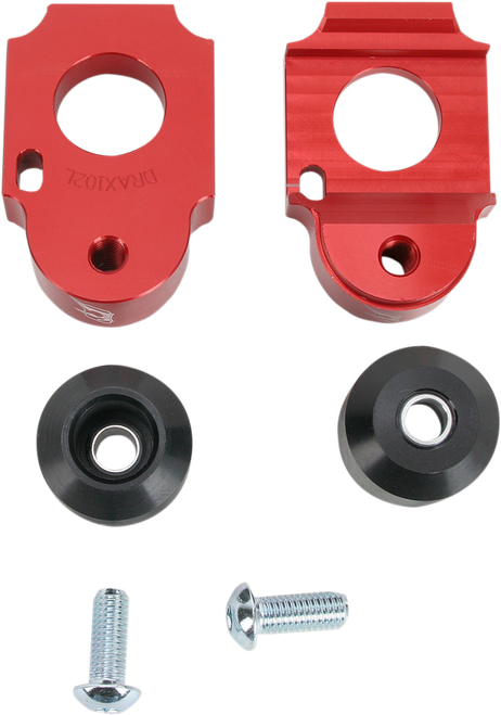 DRIVEN RACING - DRAX-102-RD - Axle Block Sliders - Suzuki - Red