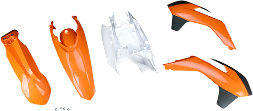 ACERBIS - 2314313914 - Standard Body Kit - '14 OEM Orange/White - KTM - SX/XC '13-'16