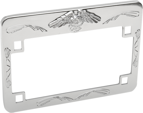 EMGO - 86-42630 - Eagle License Plate Frame - Chrome