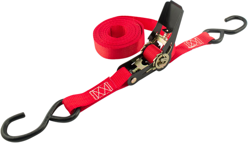 ERICKSON - 01400 - Ratchet Strap - 1" x 15' - Red