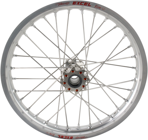 EXCEL - 2R7CS40 - Wheel Assembly - Pro Series - 32 Spoke - Rear - Silver Hub/Rim - 19x1.85