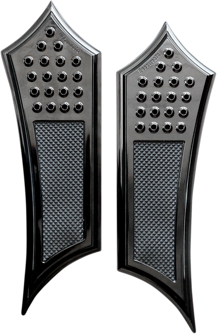 ACCUTRONIX - FBF01-DIB - Front Floorboards - Extended - Black - Drilled - Instigator - FL