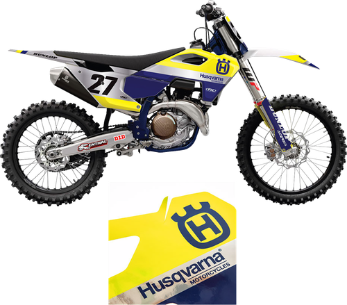 FACTORY EFFEX - 27-03604 - Candy Chrome Series Shroud/Airbox Graphics Kit - Husqvarna