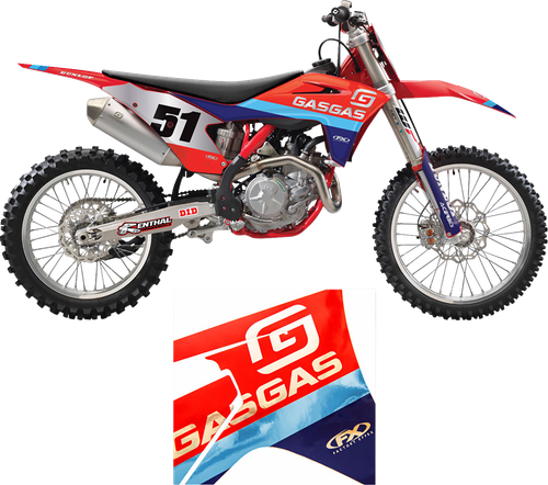 FACTORY EFFEX - 27-51702 - Candy Chrome Series Trim Graphics Kit - Gas Gas