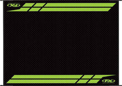 FACTORY EFFEX - 22-45130 - RV Mat - Black/Green - Kawasaki