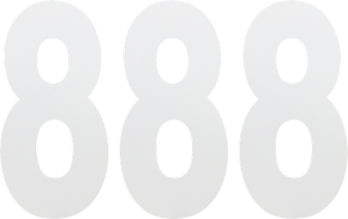 FACTORY EFFEX - 02-4468 - FX Number 8 - White - 6"